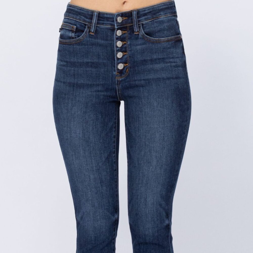 NWT Judy Blue Button Fly Skinny Jean - 0/24